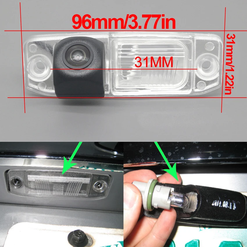 Автомобильная Водонепроницаемая камера заднего вида с углом обзора 140 градусов