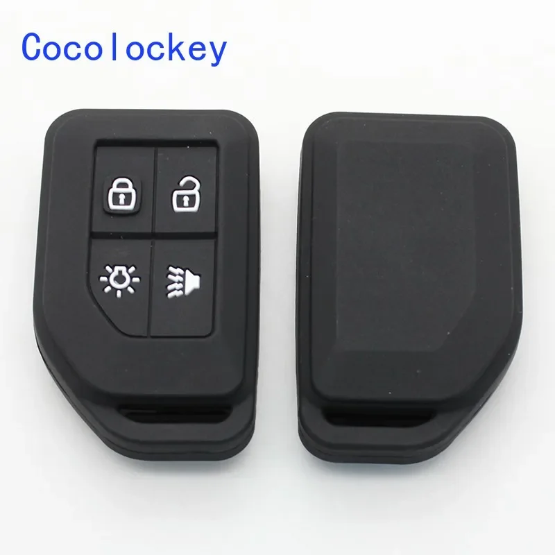 Cocolockey 2/4 кнопки силиконовый чехол для ключей Volvo CARGO 555 FH16 FM Truck брелок аксессуары