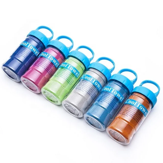 

custom design logo super sport sweat instant ice cool cooling towel