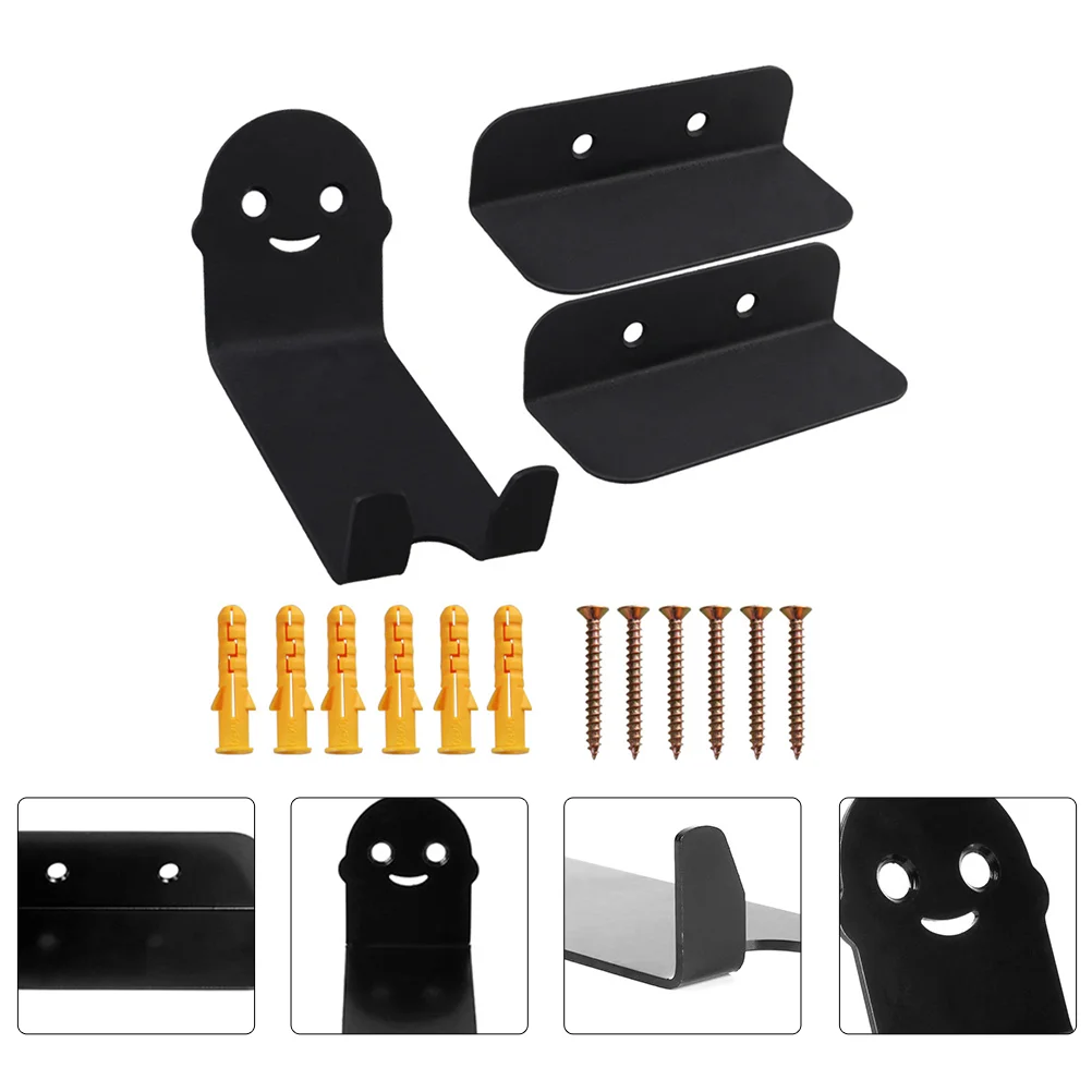 

2 Sets of Household Bike Hangers Wall-mount Bike Mounts Anti-skid Bike Stands Bike Accessory