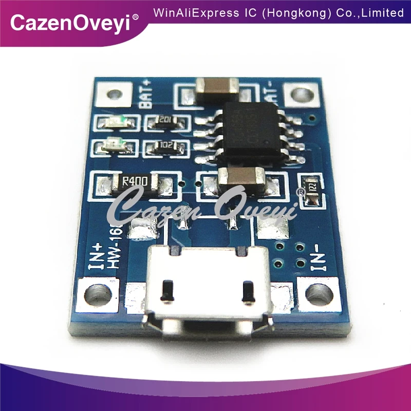 5 шт./партия зарядная плата TP4056 USB в 1A 18650 для литиевых аккумуляторов с двумя