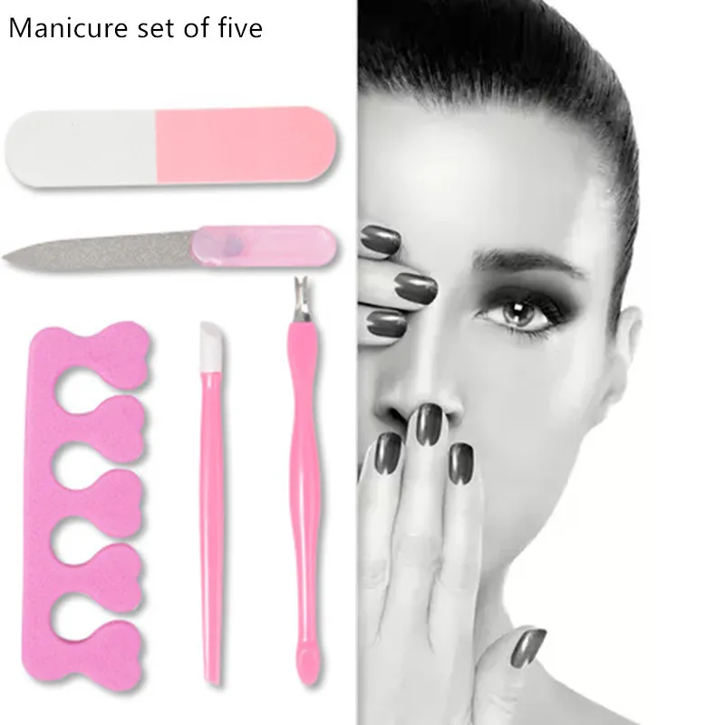 

5 Pcs/set Multi-function Polishing Gift Nail Art Manicure Exfoliation Nails Art Tool Accessories