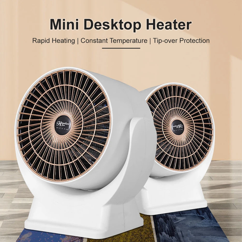 

1PCS 800W Portable Desktop Heater Mini Electric Heating Fan Winter Constant Temperature Heater Fan For Home Office Dorm