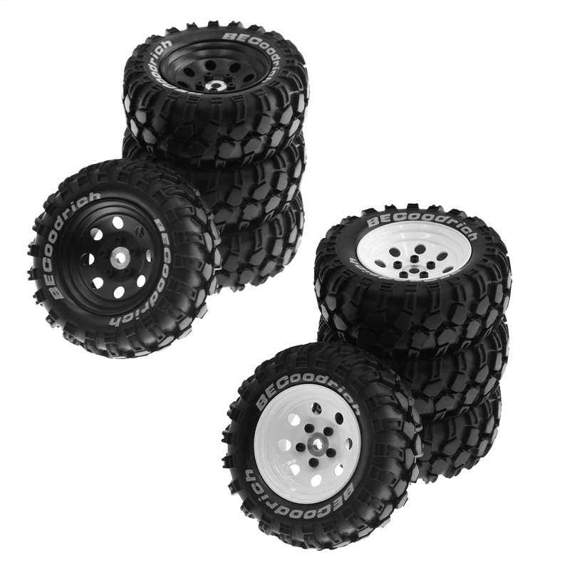 

4Pcs 1.9 Inch Metal Wheel Rim Rubber Tire For 1/10 RC Crawler TRX4 SCX10 D90 4103 90046 FR4 FMS NT4 Parts