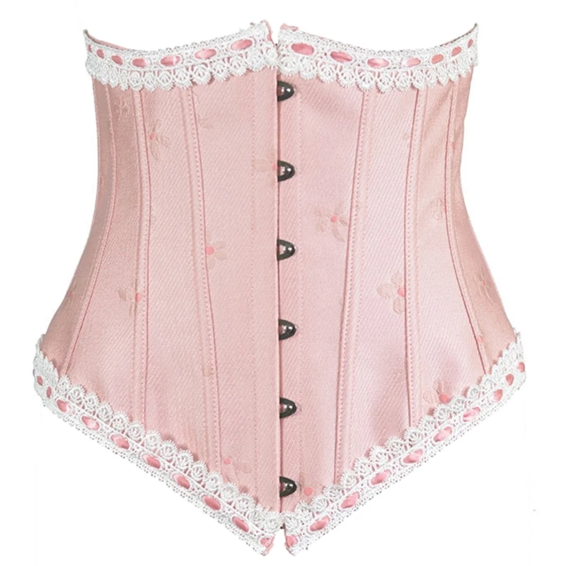 

Винтажный обтягивающий корсет для талии Cincher Waspie Underbust, обтягивающий корсет на шнуровке сзади, корректирующее белье