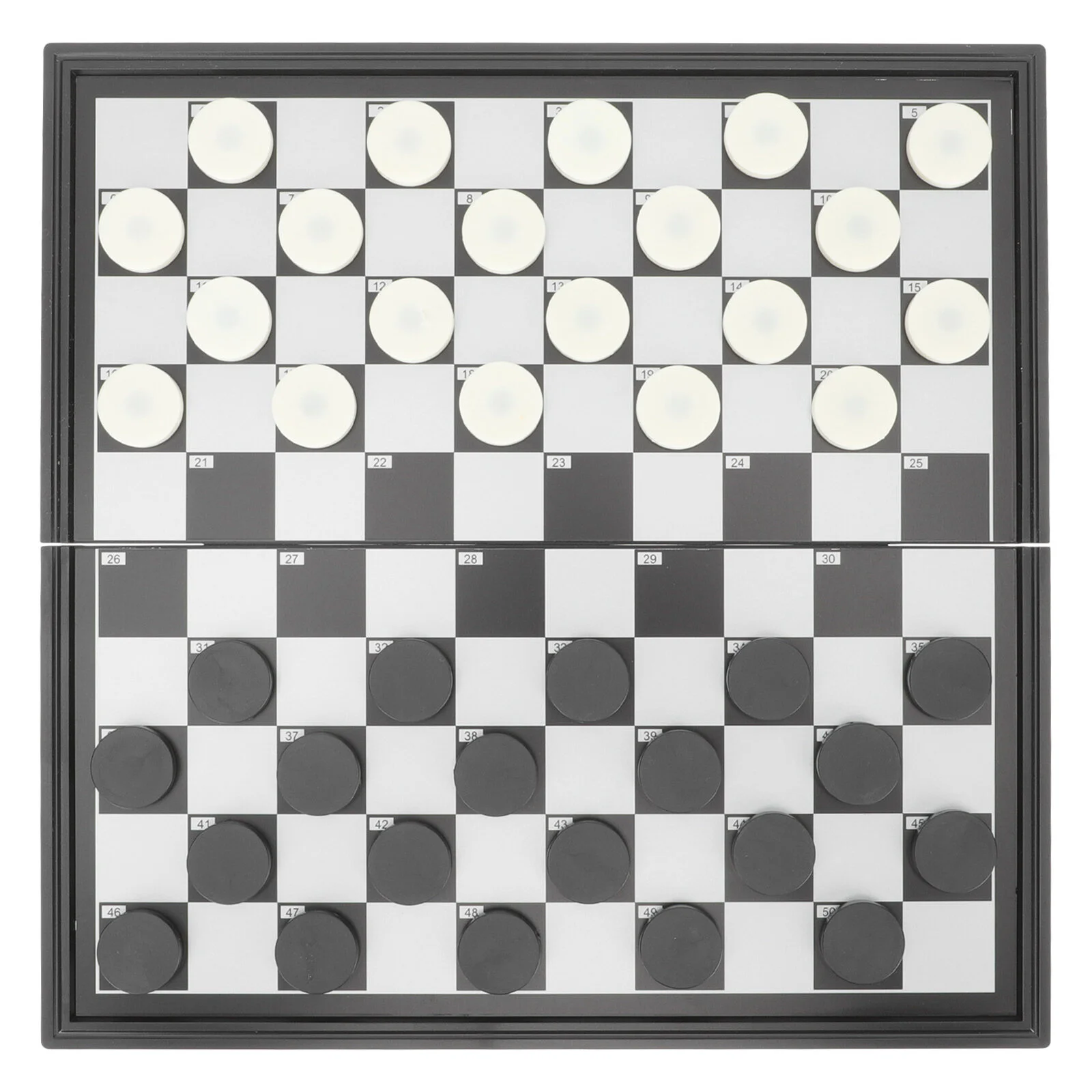 

China Classic Board Game Folding Draughts Portable Checkers Entertaining Toys Toddler Magnetic