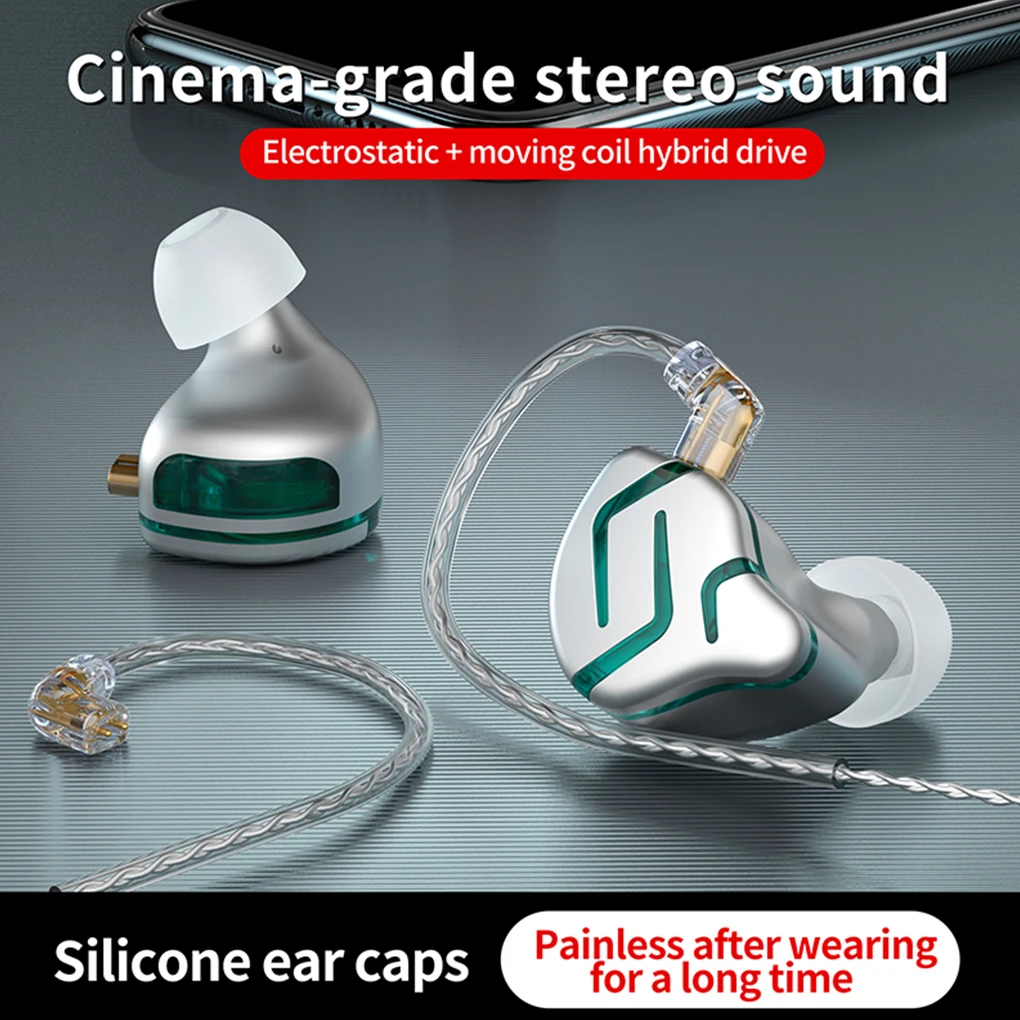 

KZ-ZES проводные наушники 3,5 мм разъем 0,75 мм HiFi музыкальные наушники из цинкового сплава портативная гарнитура для бега с микрофоном