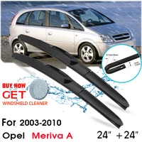 car wiper blade front window windshield rubber silicon refill wipers for opel meriva a 2003 2010 lhdrhd 2424 car accessories