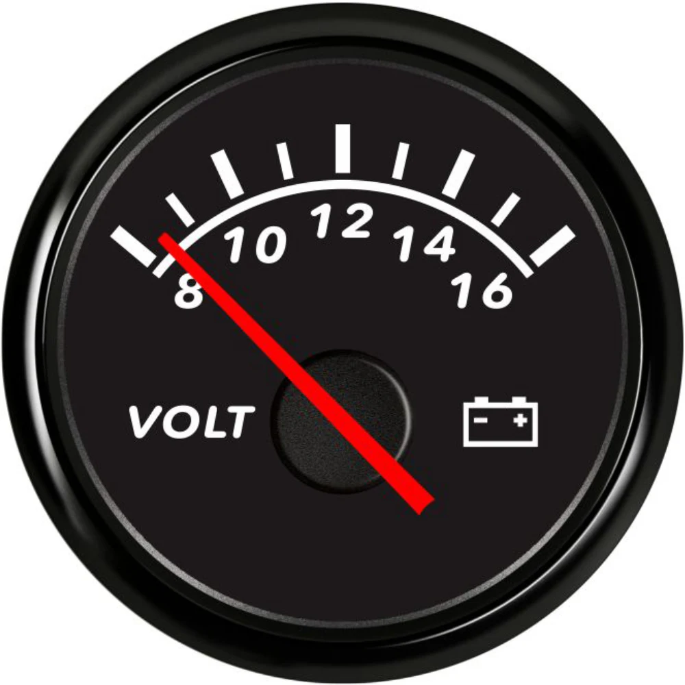 

Universal Waterproof 52mm Voltmeter Volt Gauge Meter 8-16V 16-32V 9-32V with Red Backlight for Car Yacht Boat