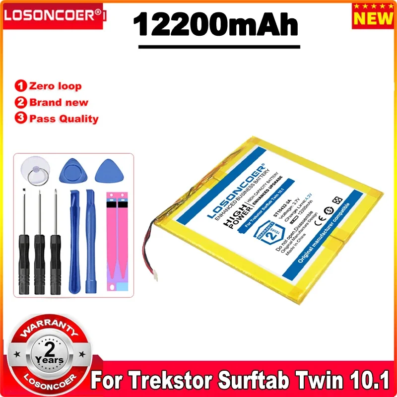 

LOSONCOER 12200 мАч для планшетного ПК, планшетов, аккумулятор ST10432-3A