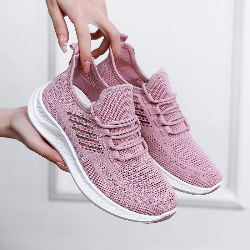 

Ladies Sneaker Light Breathable Flat Wear Resisted Vulcanized Shoe Women Comfort Casual Sport Running Tenis Shoes Shoes Women