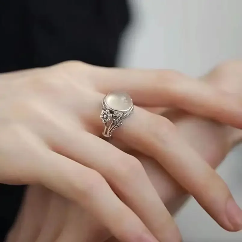 Женское Открытое кольцо NY Spirited в стиле ретро из тайского серебра универсальное