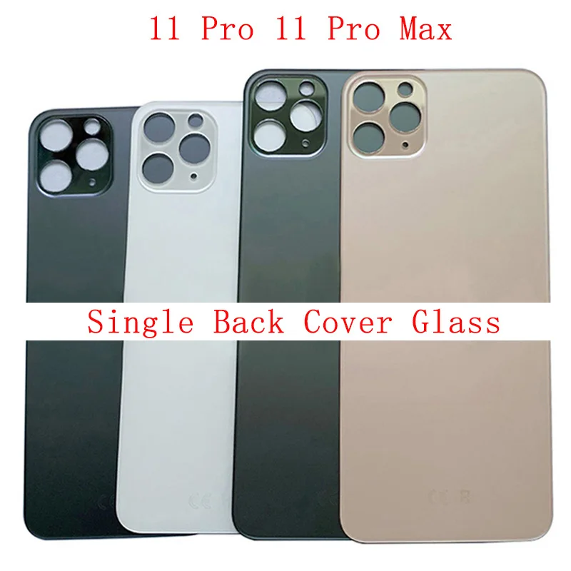 Big Hole Battery Cover Camera Hole Rear Door Housing For iPhon 11 Pro Max Glass Plate Back Cover with Logo Repair Parts