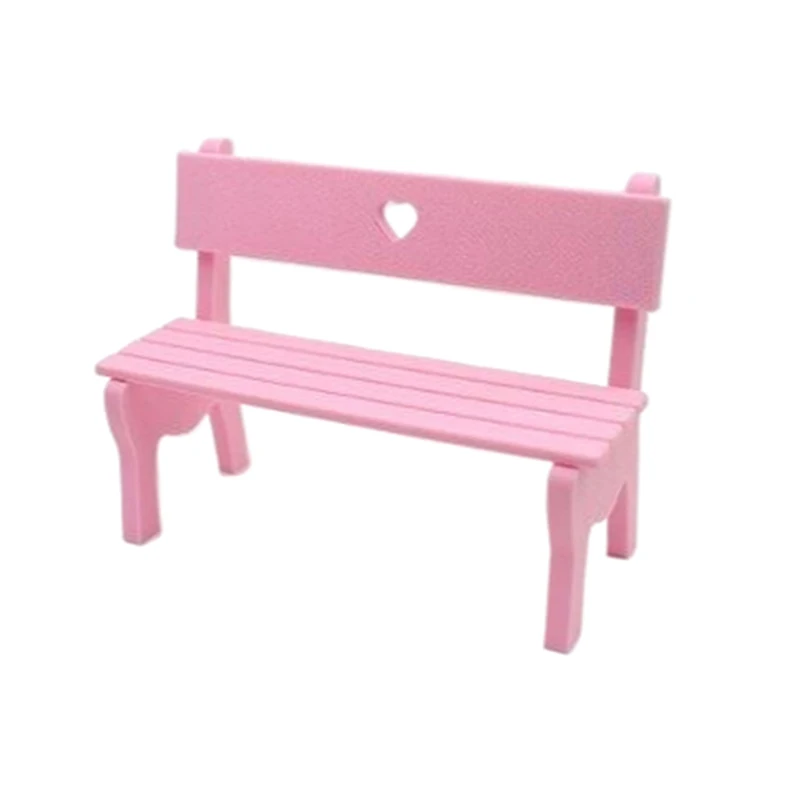 1 шт. однотонная маленькая скамейка креативная мебель для кукольного дома декор
