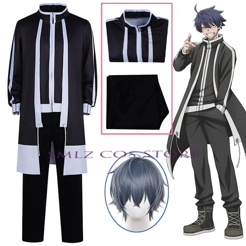 Фото Новый костюм для косплея Ichinose Anime Tougen Anki: школьная форма DK для мужчин, парик Shiki, комплект для Хэллоуина;5'b\7,k/ №2