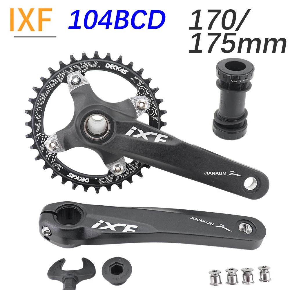 IXF MTB Crankset 104BCD Bike Crank 170 175 Snail Chainring 3