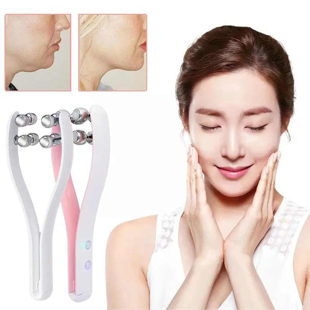 

Y Shape Face Massager Anti Wrinkle EMS Face Device Skin Face V Roller Tool Lifting Double Tool Care Slimming RF Device Full B5N0