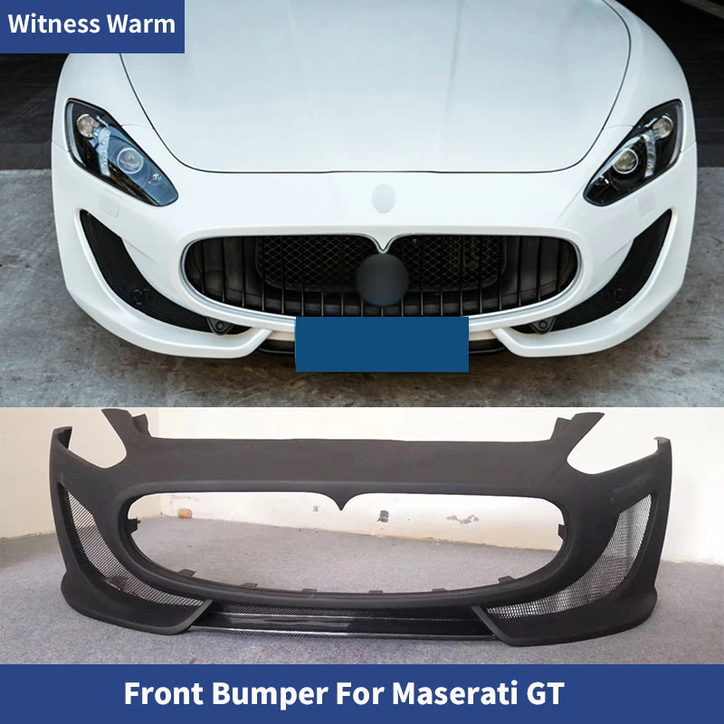 

For Maserati GT GTS style GT High quality FRP unpainted / Semi carbon fiber Front bumper Car body kits Car styling