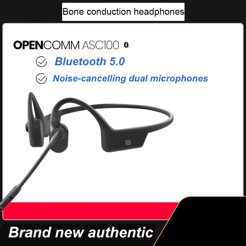

ASC100 Bone Conduction Bluetooth Call Headset Driving Business Headset OpenComm