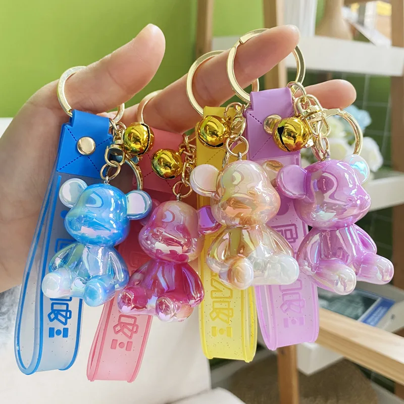 

New Acrylic Magic Key Ring Creative Trend Car Bag Couple Key Chain Small Pendant Keychains Wholesale