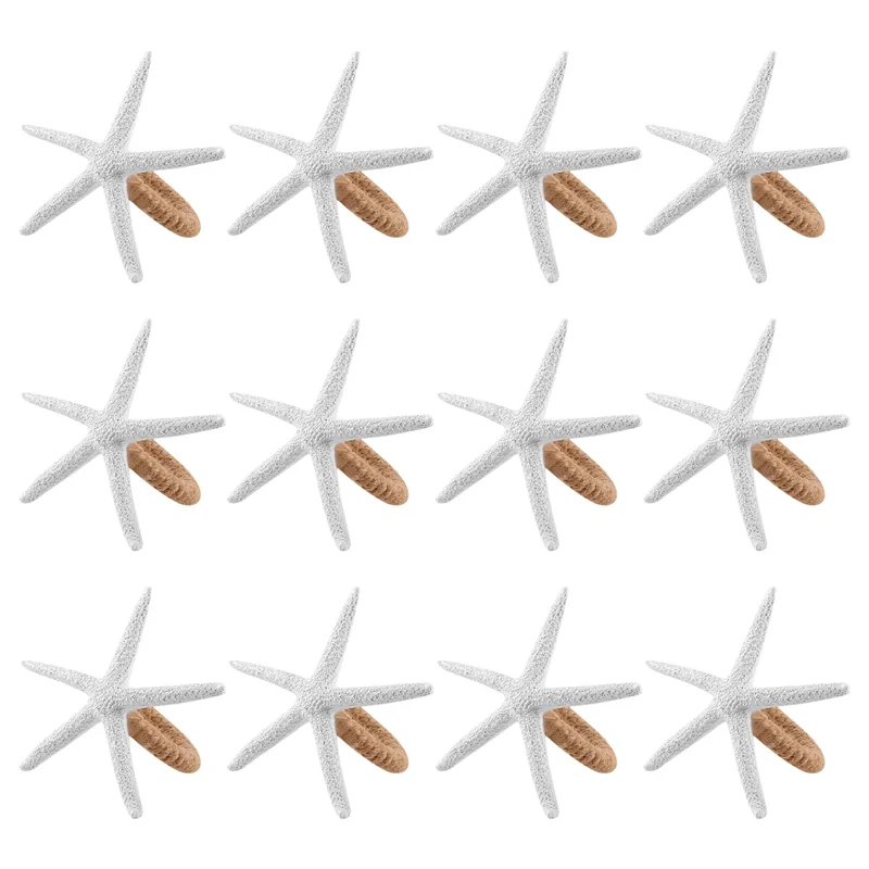 

Набор колец для салфеток из 12 элементов в виде морской звезды