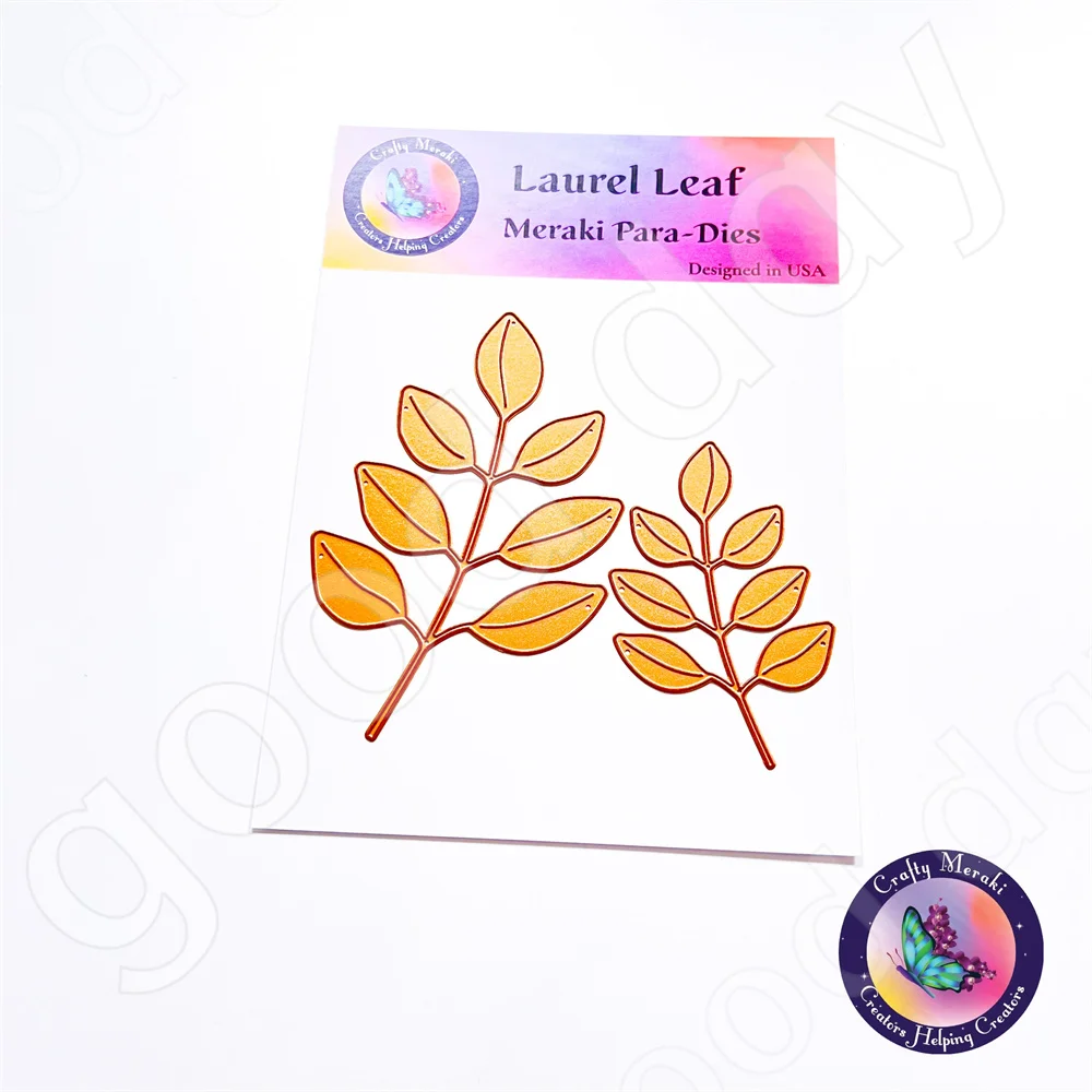 

2022 New Arrival hot sale laurel leaf Metal Cutting Dies for DIY Craft Making Greeting Card Diary Decor Scrapbook Handmade