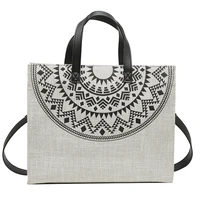 personalized handbag for women beautiful city seaside scenery building print ladies casual handletote bag large reusable