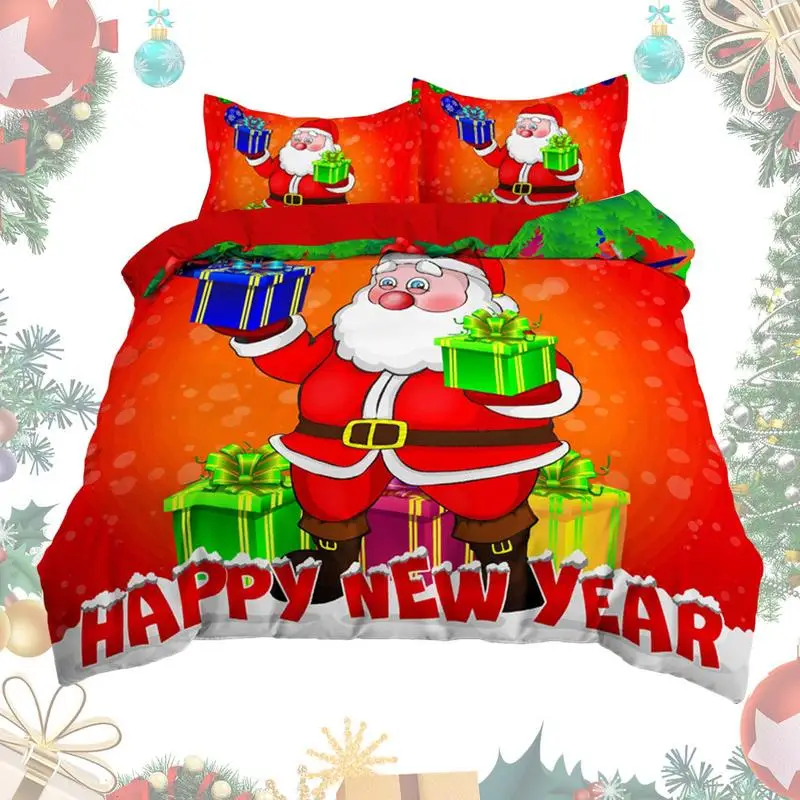 

Пододеяльник, Рождественская тематика, наволочка, постельное белье из микрофибры, одеяло, чехол для создания рождественского настроения для гостиницы B & B или