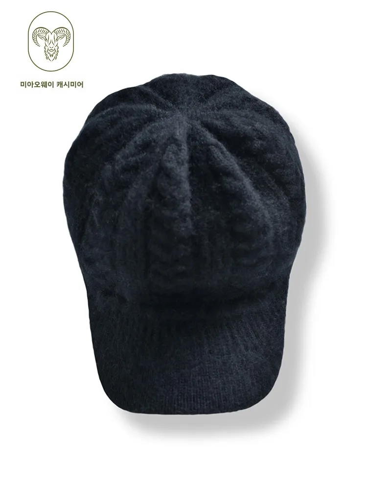 2024 осенне-зимняя новая женская шляпа с полями из % чистого кашемира повседневная