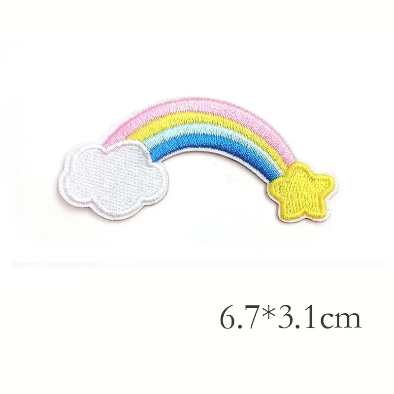 Милый кролик Метеор Вишня Корона самоклеящаяся нашивка с вышивкой аппликация DIY