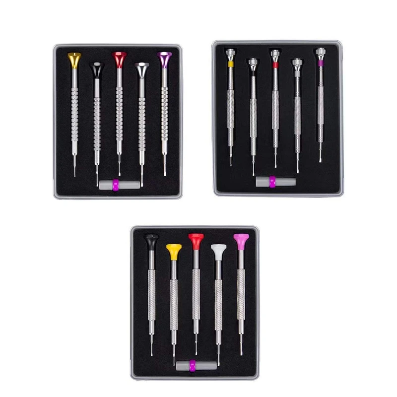 

Professional Screwdriver Set Micro- Precision Screwdriver Kit Super-thin Blade for Watch Repair Eyeglasses Repair 5 Pcs