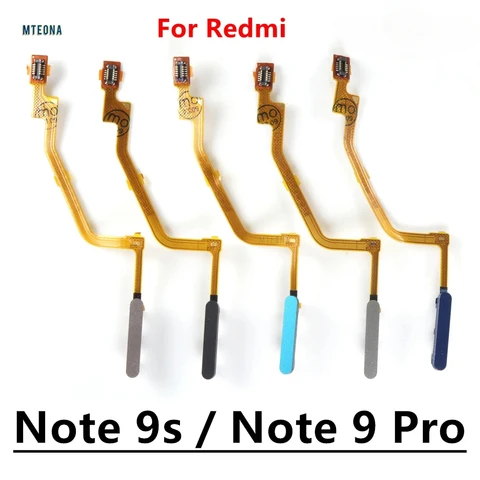 Отпечаток пальца для Xiaomi Redmi Note 10 Pro 9 9s Poco X3 Pro M3 Главная Кнопка отпечаток пальца Меню Возврат Ключ сенсор гибкий кабель