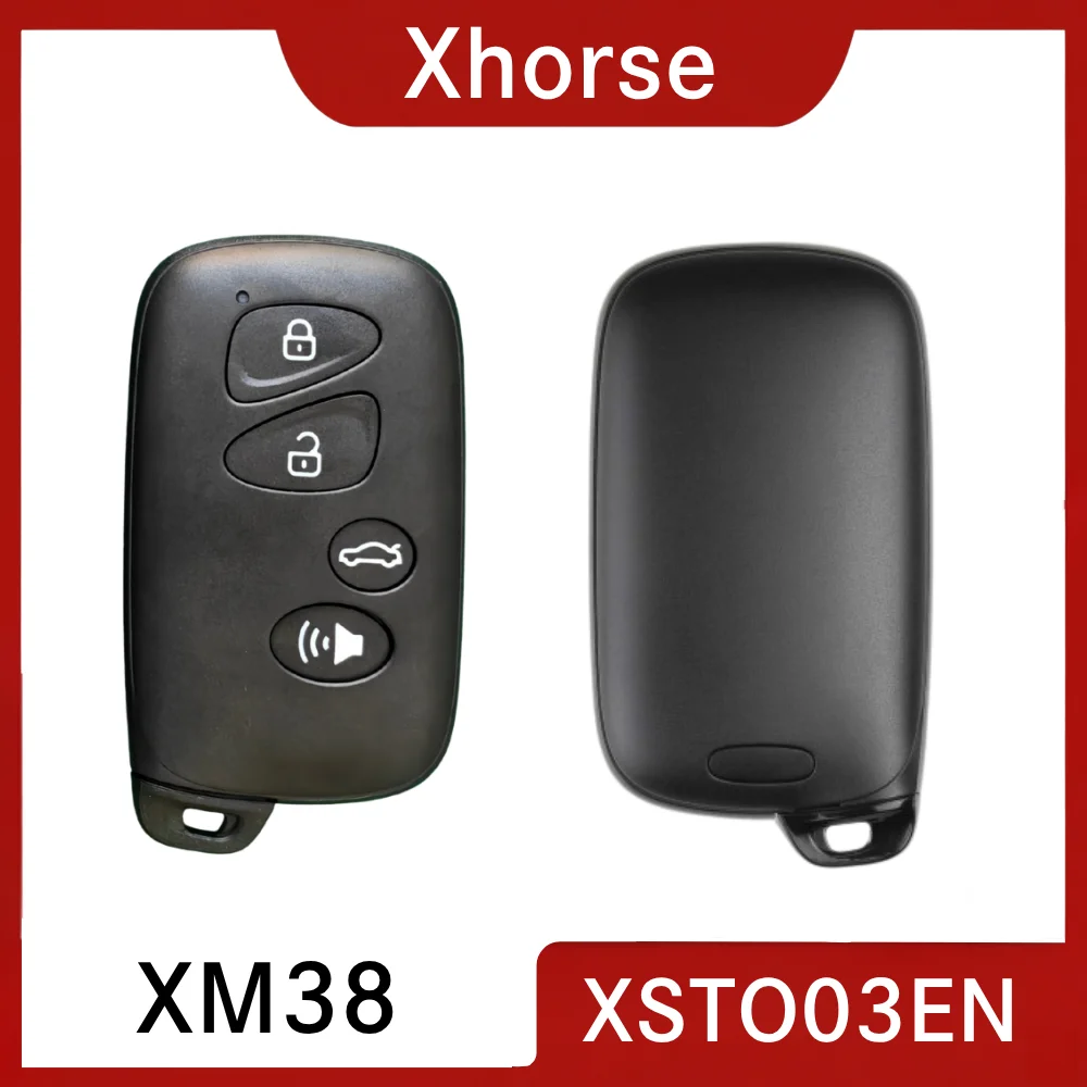 Фото Универсальный смарт-ключ XHORSE XSTO03EN XM38 Series TOY.T с 4 кнопками, совместимый с VVDI Mini Key Tool/Key Tool Pro Max и другими устройствами. №1