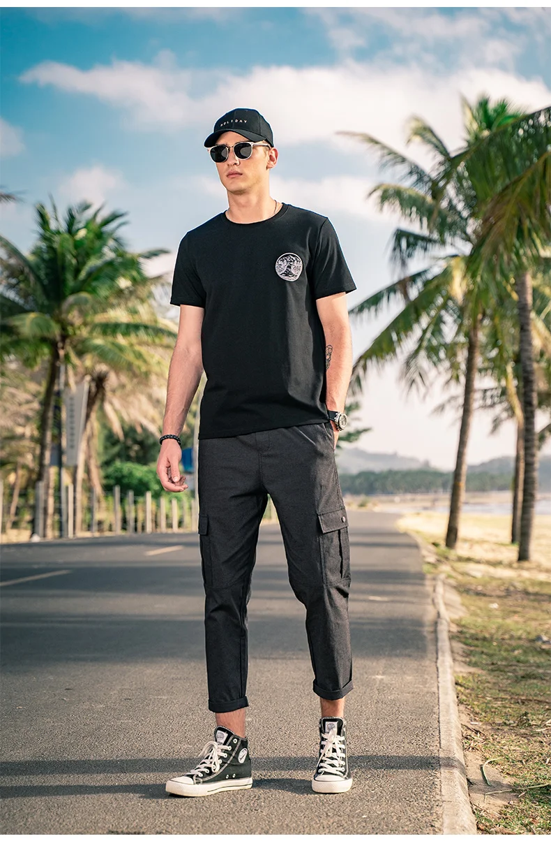 

Футболка с коротким рукавом и круглым вырезом, из модала и хлопка