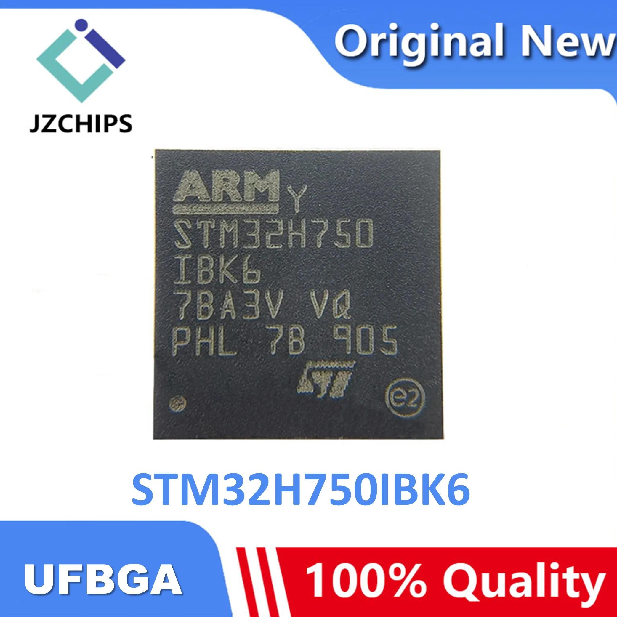 1pcs/lot Original Genuine STM32H750IBK6 UFBGA-176 STM32 High Performance MCU STM32H7 Series Single Chip microcontroller UFBGA176