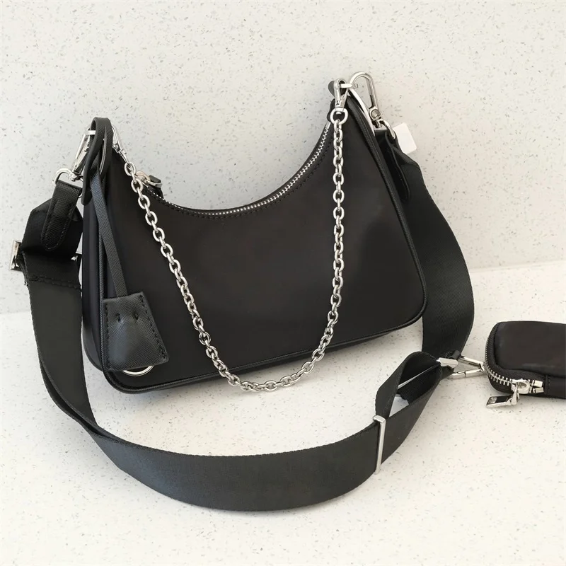 

Shoulder bag women's bag three-in-one With dust bag and box women's messenger bag women's handbag nylon bag