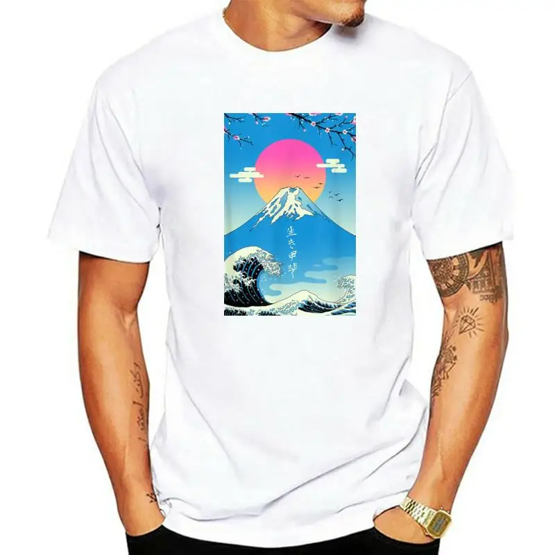 

Ikigai футболка, забавная Мужская футболка, дизайнерские Топы И Футболки, хлопковые хип-хоп рубашки, мужские Новые Топы, футболка