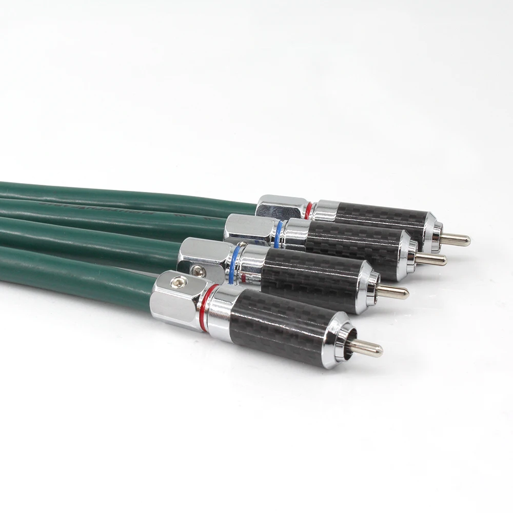 

1Pair Furutech FA-220 OCC audio signal cable Amplifier DVD player Speaker Rhodium plated RCA interconnect cable