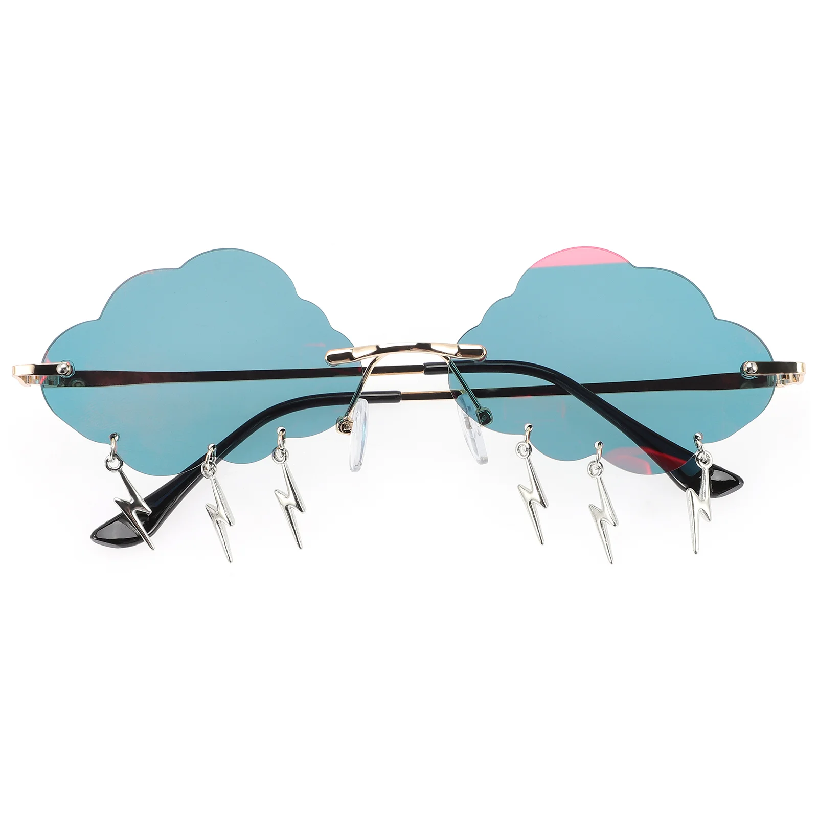 

Hawaii Party Glasses Funny Eyeglasses Fashion Clouds Shaped Sunglasses Frameless