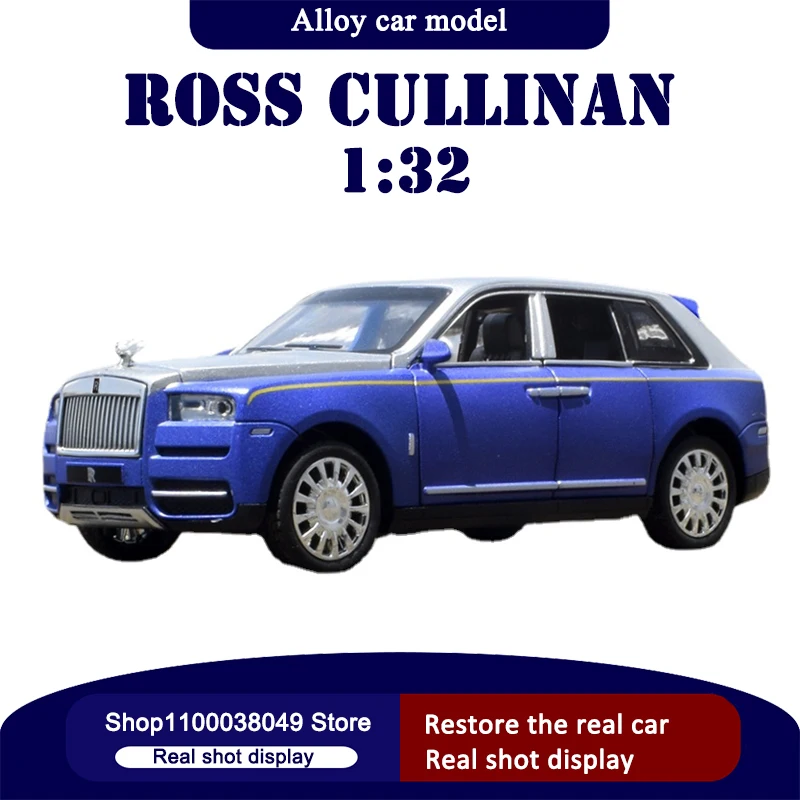 

1:32 модель автомобиля Rolls Royce Cullinan SUV из сплава, роскошная модель автомобиля, литой металлический игрушечный автомобиль, модель с высокой симу...