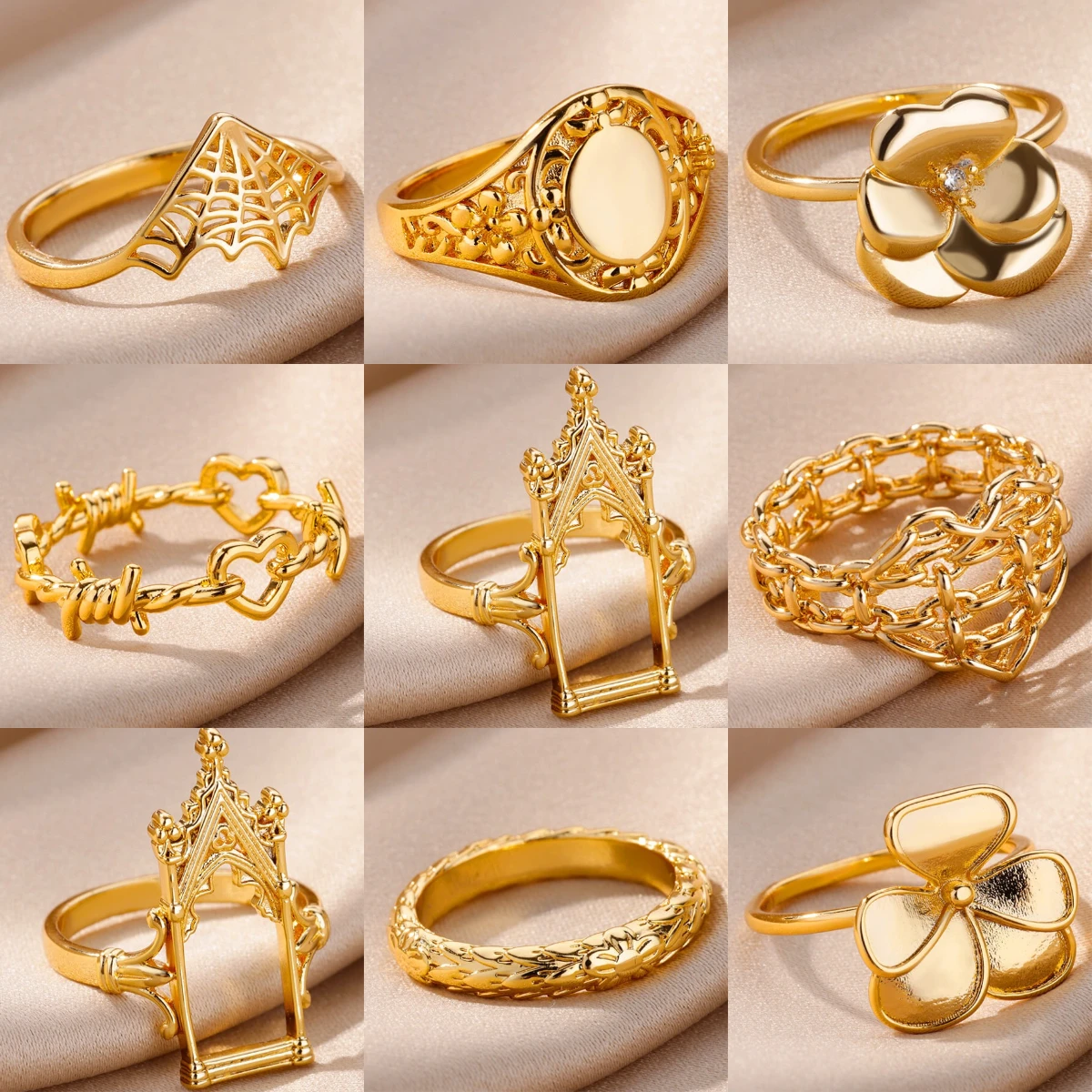 Женское кольцо из нержавеющей стали