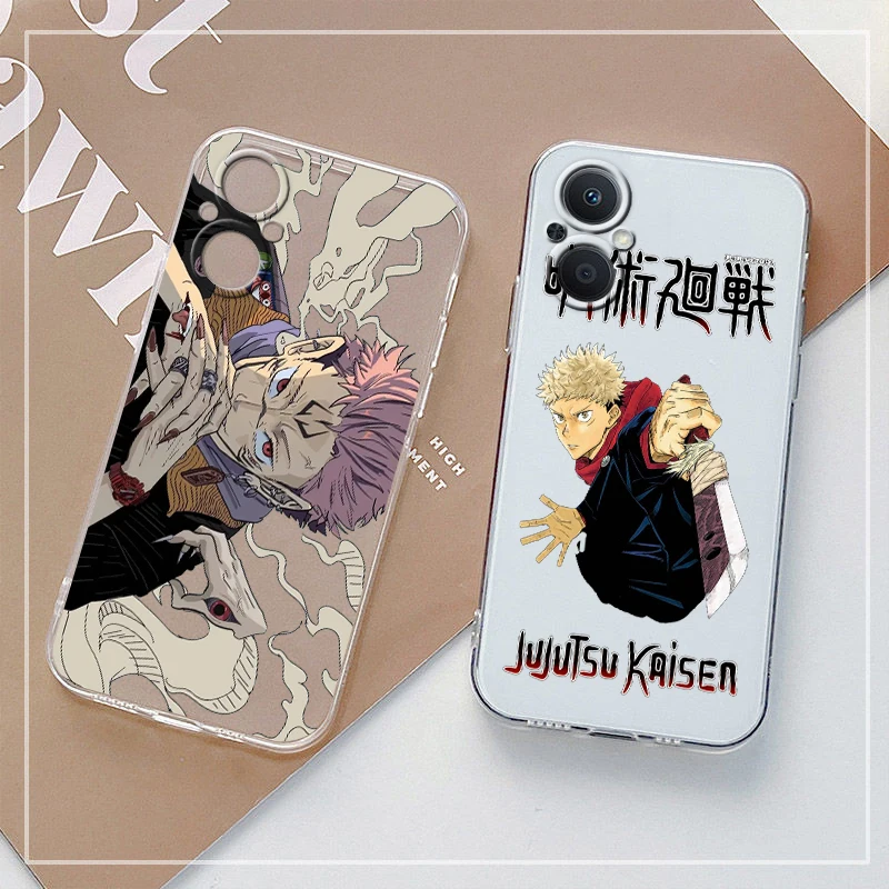 

Anime Gojo Satoru Jujutsu Kaisen For OPPO A5 A9 A53 Reno 7 6 5 4 2 Find X3 X2 Z Lite Neo Pro Plus SE 5G transparent Phone Case