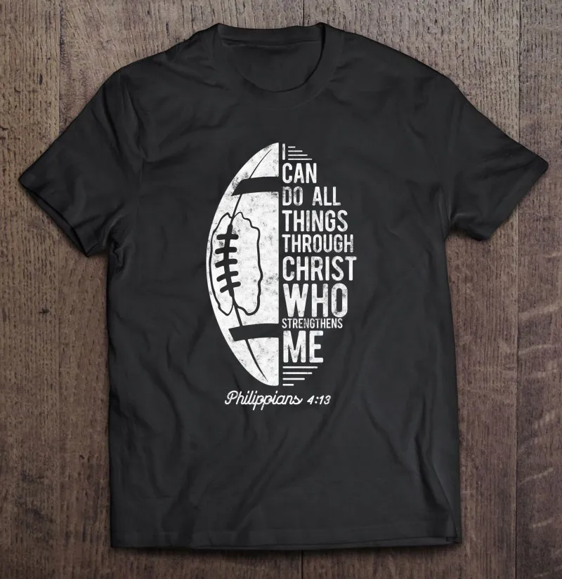 

Футболка мужская с надписью «I Can Do All Things Philippians 4 13 Ver2»