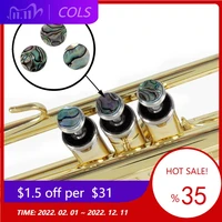 3pcs shell trumpet finger buttons colorful trumpet finger buttons abalone shell brass instruments parts accessories