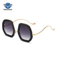 teenyoun 2022 new uv400 goose egg sunglasses luxury brand fashion brand fashion street flash powder glasses punk sungl