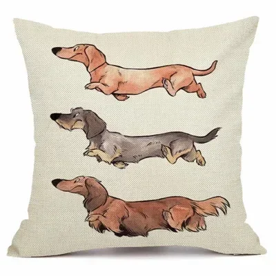 

Декоративная наволочка Рождественская колбаса стиль Стая Собак 45x45 см