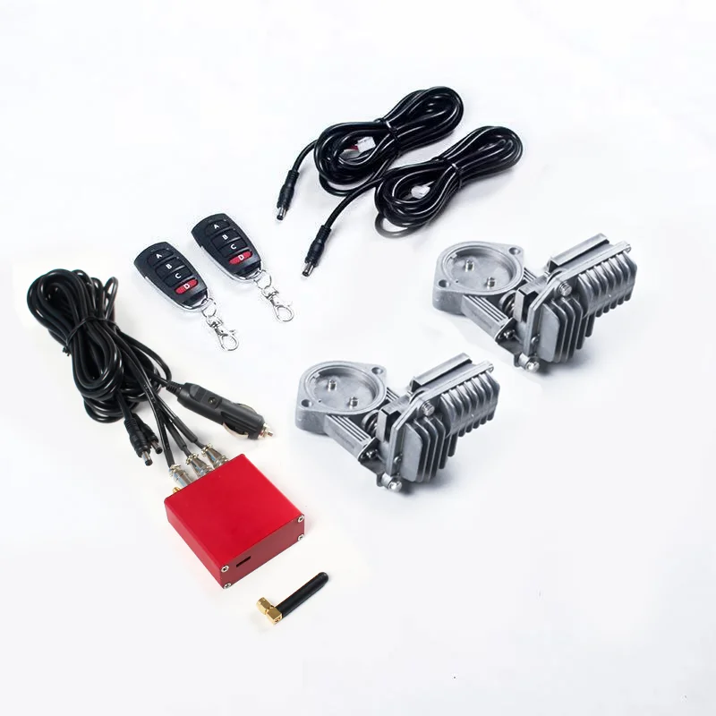 

Высококачественный электрический комплект клапанов 304 красный блок управления выхлопной трубой 2 в 1 для двойной выхлопной трубы