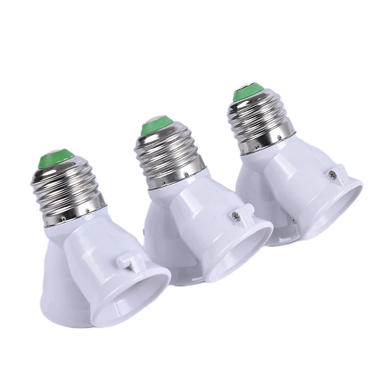 

1Pcs E27 To Dual E27 Lamp Holder Converter Socket Conversion Light Bulb Base