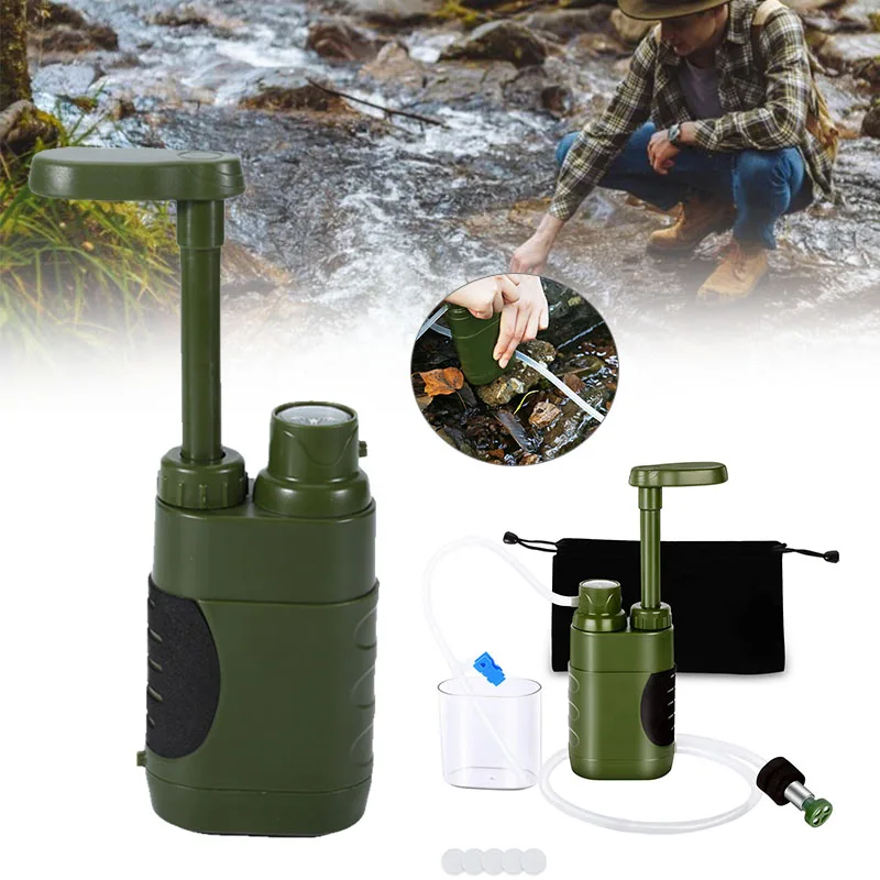 

Outdoor Water Filter Excellent Filtering Function Durable Traveling Emergency Supplies for Sport Camping Hard Water Filter
