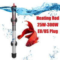 110v-220v EU US Adjustable Temperature Thermostat Heater Rod Submersible Aquarium Fish Tank Water Heat 25W/50W/100W/200W/300W